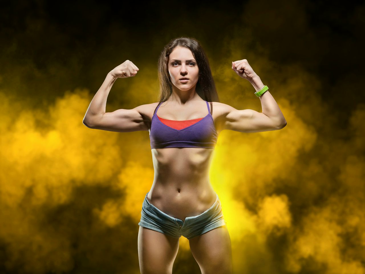 Athletic girls in Antwerp